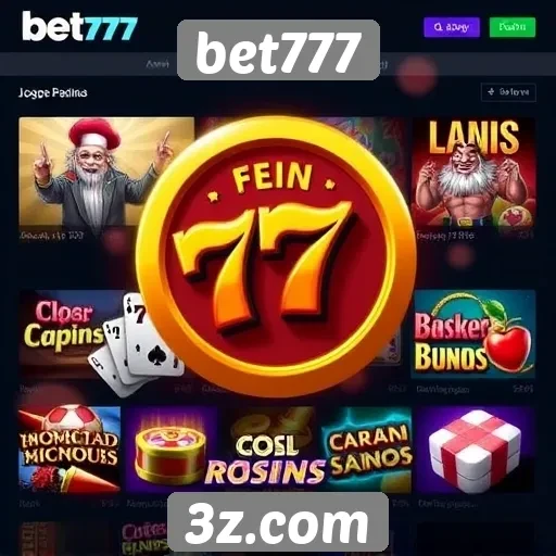 Bet777 oferece ampla variedade de jogos de cassino